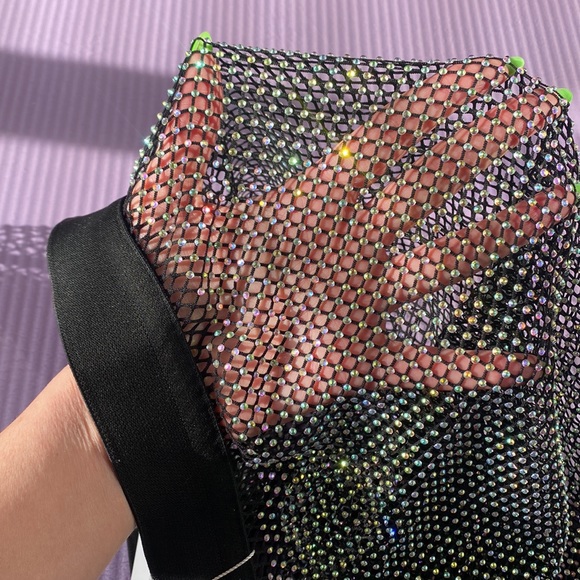 Mesh Rhinestone Pants - Picture 10 of 11
